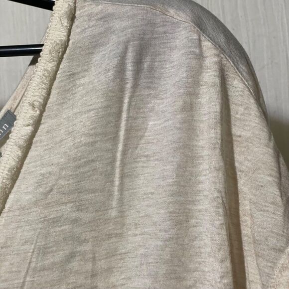 Daniel Rainn Shirt Women's Medium Cream V-Neckline Front Back Sleeveless Airy - Picture 7 of 8